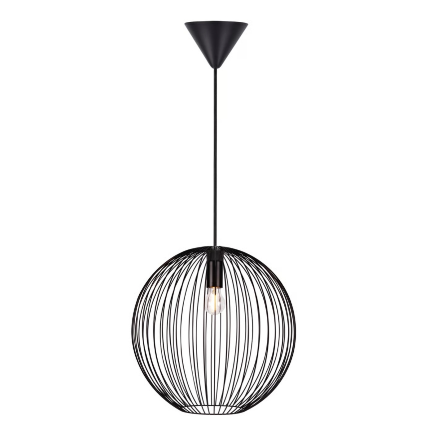 Nordlux - Люстра на тросе BERONI 1xE27/60W/230V чёрная
