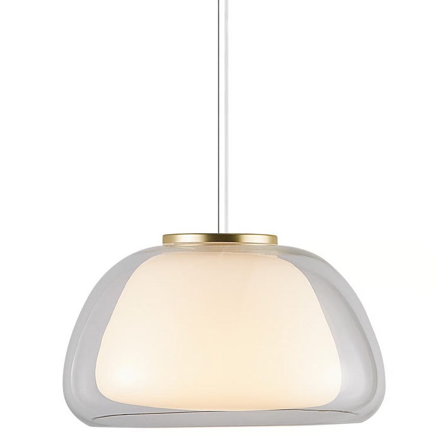 Nordlux - Люстра на тросе JELLY 1xE27/40W/230V белый/прозрачный диам. 39 см