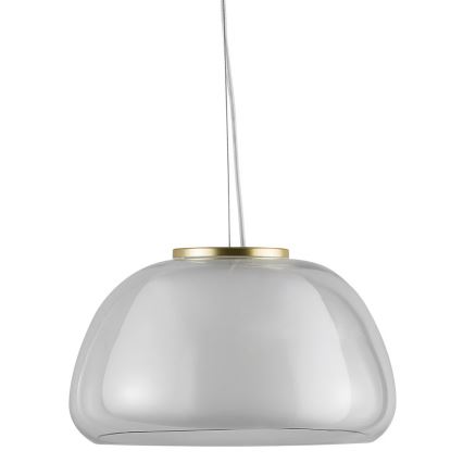 Nordlux - Люстра на тросе JELLY 1xE27/40W/230V белый/прозрачный диам. 39 см