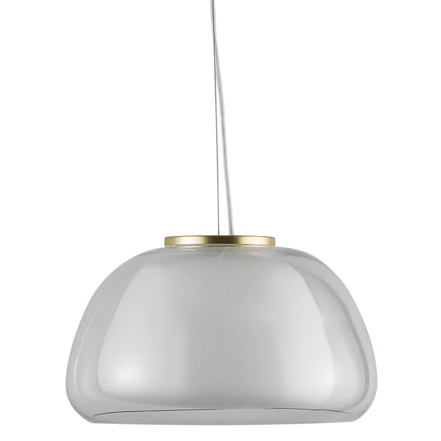 Nordlux - Люстра на тросе JELLY 1xE27/40W/230V белый/прозрачный диам. 39 см