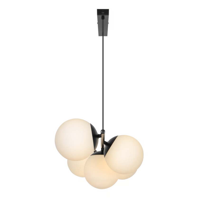 Nordlux - Люстра на тросе LILLY 5xE14/10W/230V чёрная