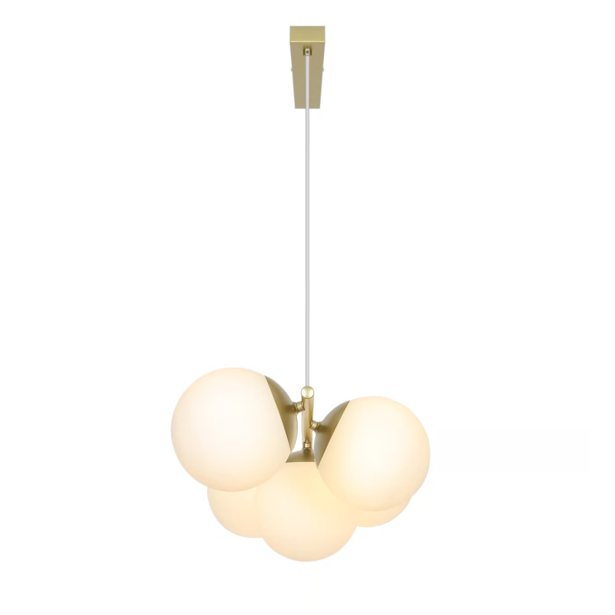 Nordlux - Люстра на тросе LILLY 5xE14/10W/230V латунь