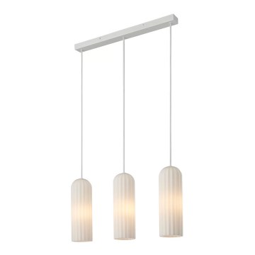 Nordlux - Люстра на тросе MIELLA 3xE27/25W/230V белая