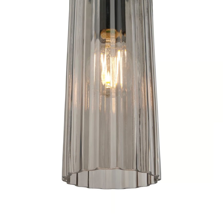 Nordlux - Люстра на тросе MIELLA 3xE27/25W/230V черная/дымчатая