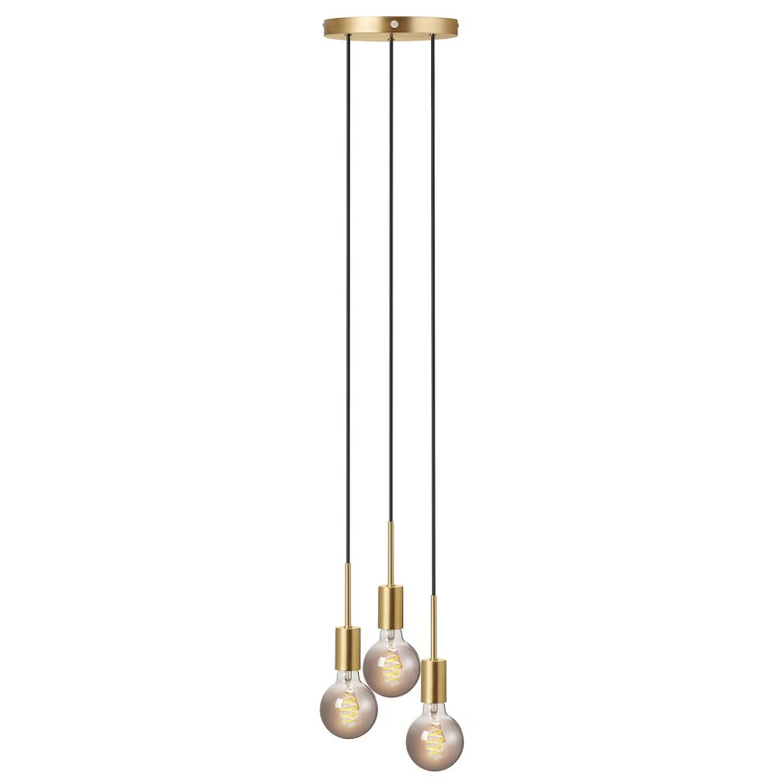 Nordlux - Люстра на тросе PACO 3xE27/25W/230V латунь