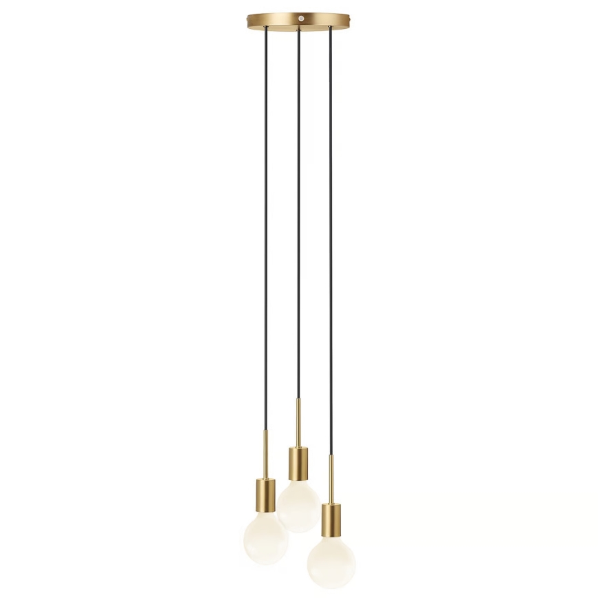 Nordlux - Люстра на тросе PACO 3xE27/25W/230V латунь