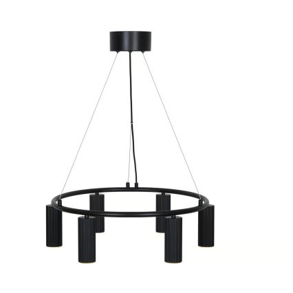Nordlux - Люстра на тросе VICO 6xGU10/5W/230V чёрная