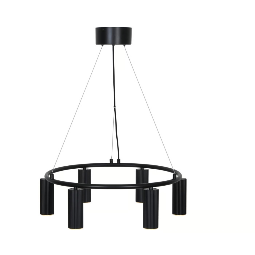 Nordlux - Люстра на тросе VICO 6xGU10/5W/230V чёрная