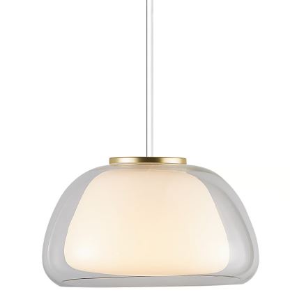 Nordlux - Люстра на тросовом подвесе JELLY 1xE27/40W/230V белая/прозрачная