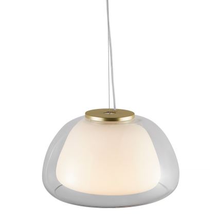Nordlux - Люстра на тросовом подвесе JELLY 1xE27/40W/230V белая/прозрачная