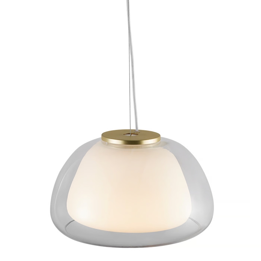 Nordlux - Люстра на тросовом подвесе JELLY 1xE27/40W/230V белая/прозрачная