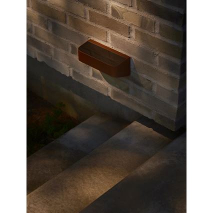 Nordlux - MARCELLIO солнечный LED‑светильник с датчиком, 5 Вт/5 В, IP54, 2200 мА·ч, коричневый