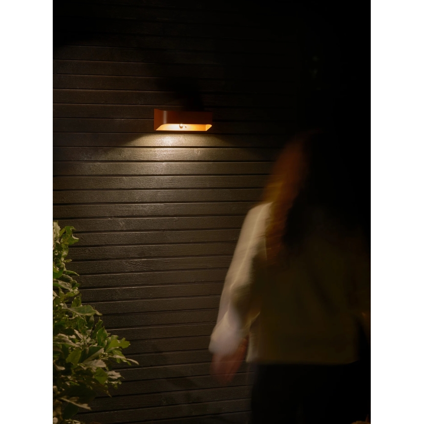 Nordlux - MARCELLIO солнечный LED‑светильник с датчиком, 5 Вт/5 В, IP54, 2200 мА·ч, коричневый