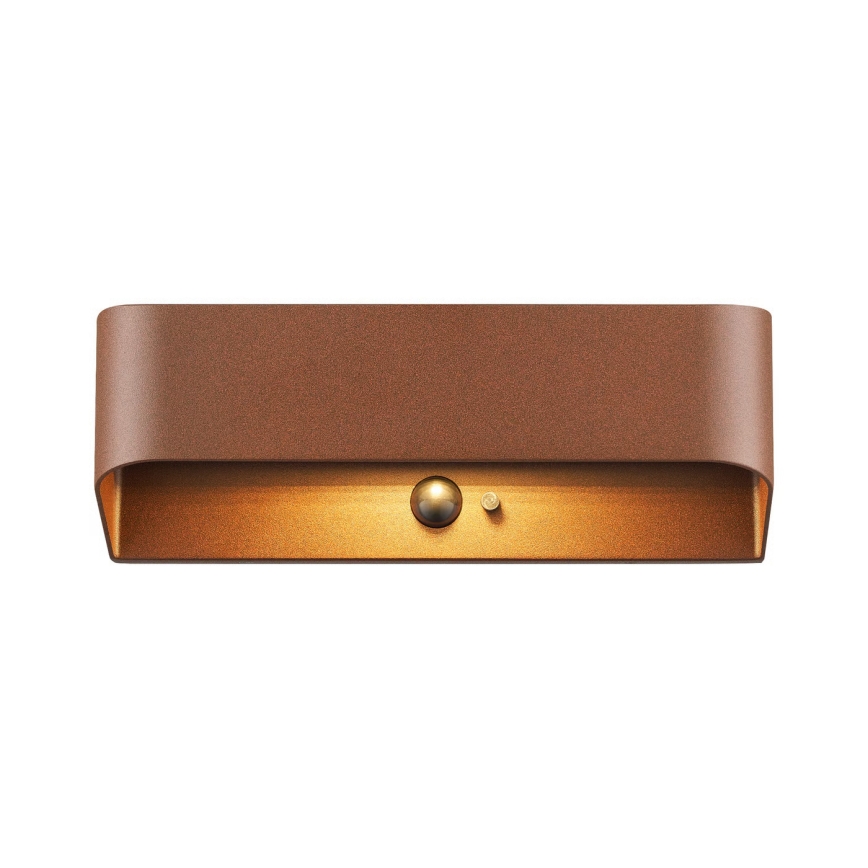 Nordlux - MARCELLIO солнечный LED‑светильник с датчиком, 5 Вт/5 В, IP54, 2200 мА·ч, коричневый