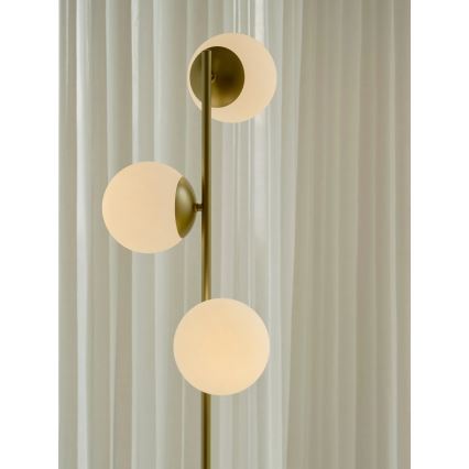Nordlux - Напольная лампа LILLY 3xE14/10W/230V латунь