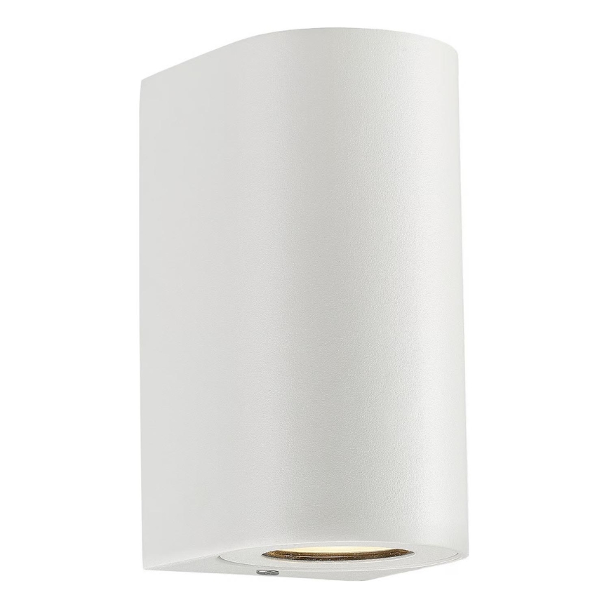 Nordlux - Наружный настенный светильник CANTO 2xGU10/28W/230V IP44 белый