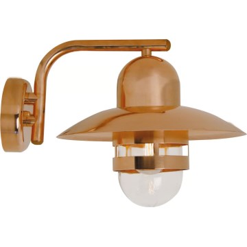 Nordlux - Наружный настенный светильник NIBE 1xE27/60W/230V IP54 медный