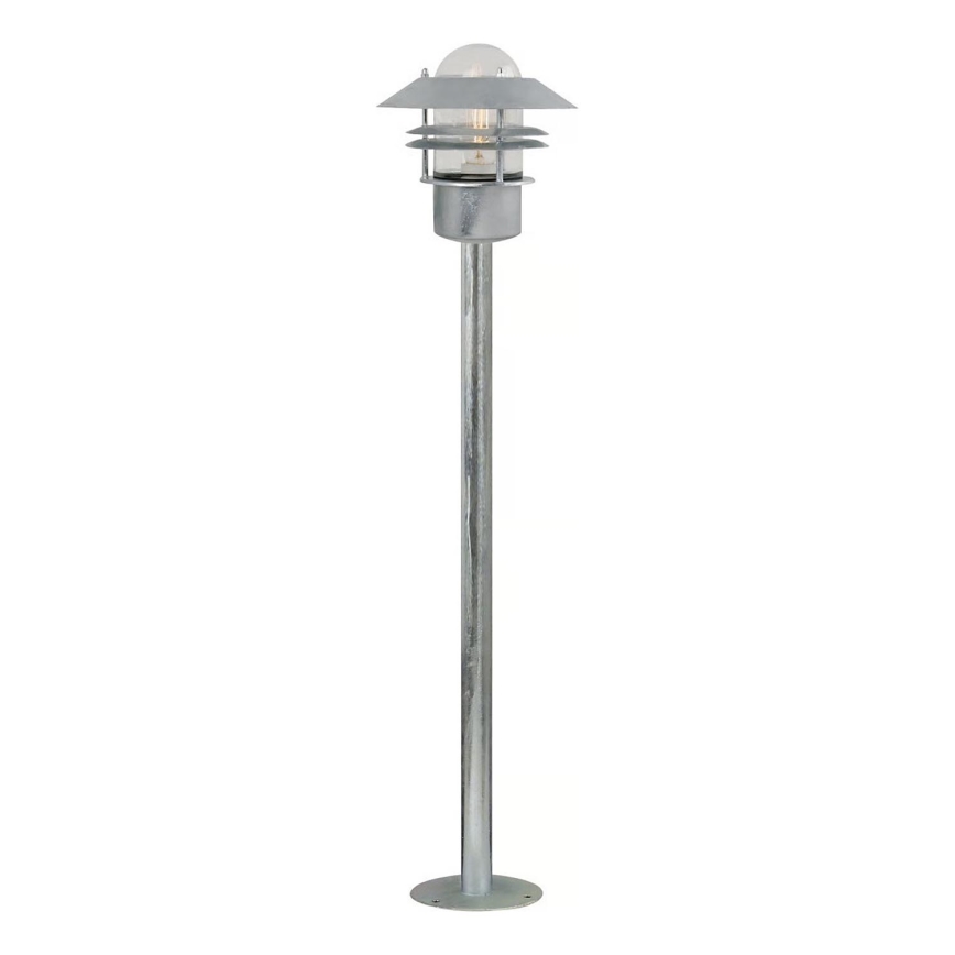 Nordlux - Наружный светильник BLOKHUS 1xE27/60W/230V IP54 серебристый 92 см