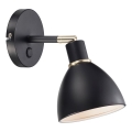 Nordlux - Настенный светильник RAY 1xE14/25W/230V чёрный
