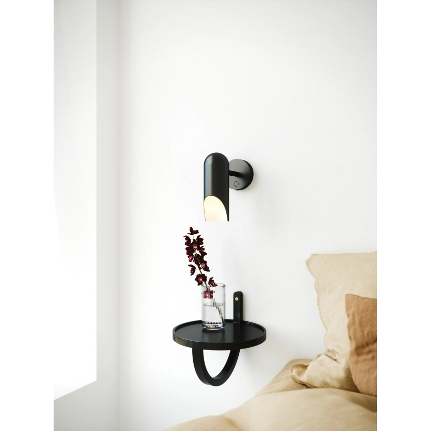 Nordlux - настенный светильник ROCHELLE 1×GU10/8 Вт/230 В, черный