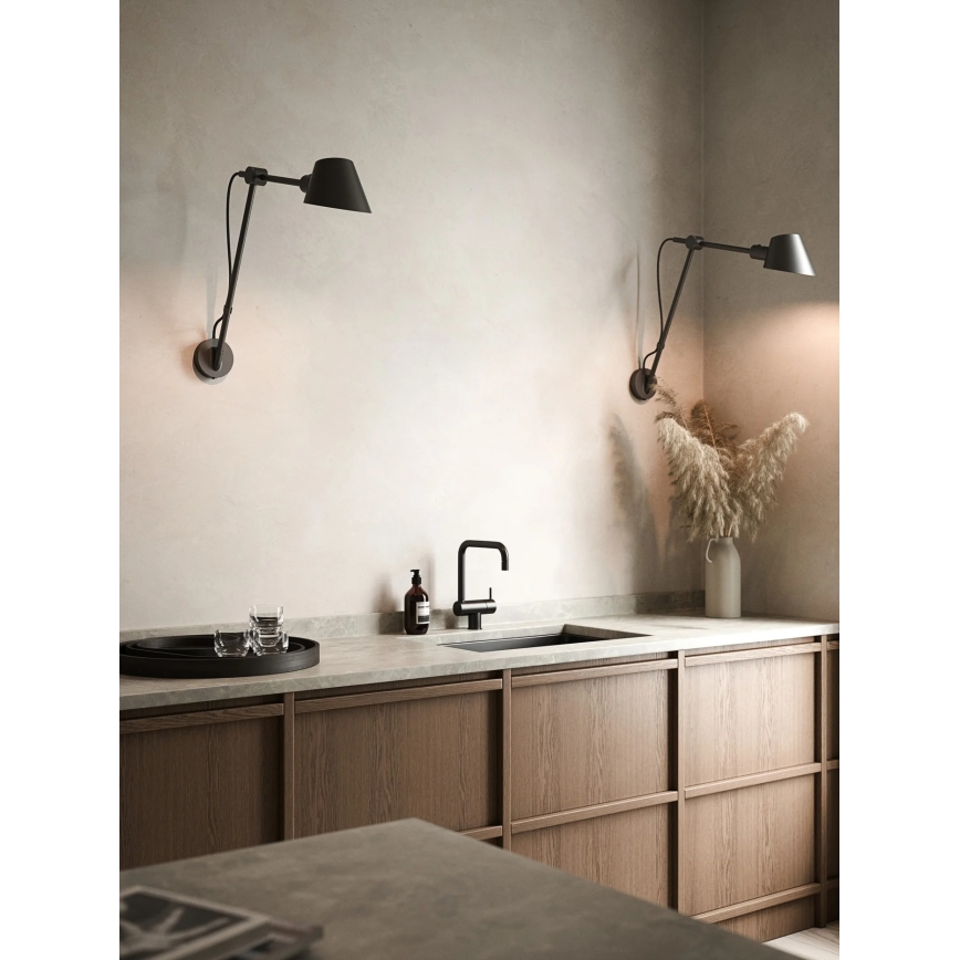 Nordlux - Настенный светильник STAY 1xE27/60W/230V černá