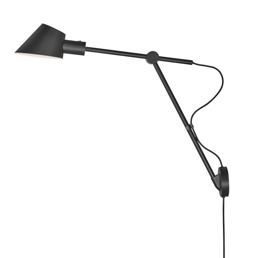 Nordlux - Настенный светильник STAY 1xE27/60W/230V černá