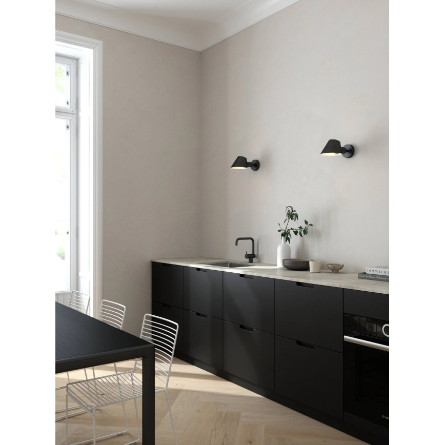 Nordlux - Настенный светильник STAY 1xE27/60W/230V черный