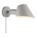 Nordlux - Настенный светильник STAY 1xE27/60W/230V серый