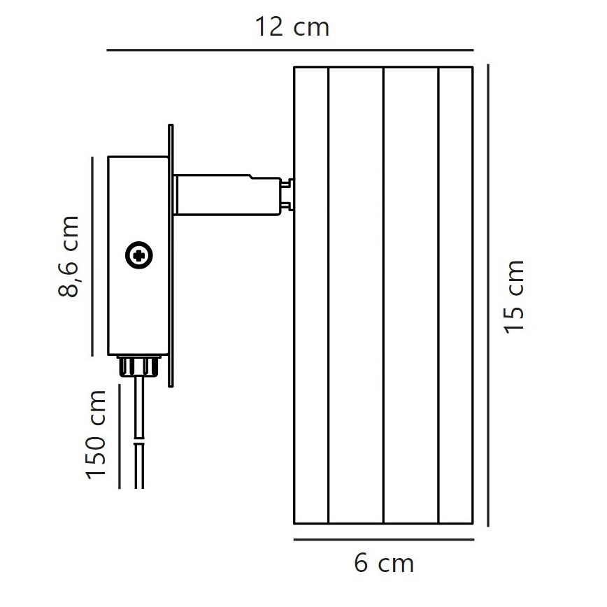 Nordlux - Настенный точечный светильник ALANIS 1xGU10/15W/230V золотистый