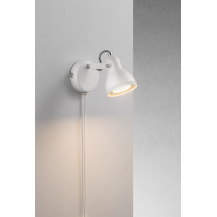 Nordlux - Настенный точечный светильник ASLAK 1xGU10/35W/230V белый