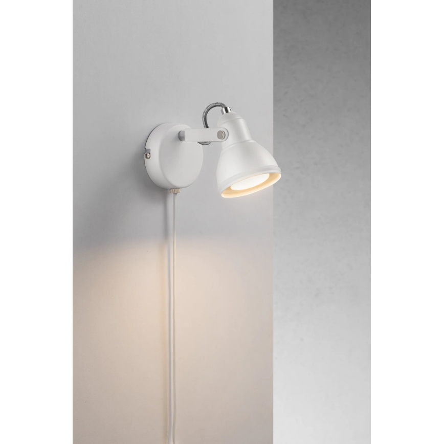 Nordlux - Настенный точечный светильник ASLAK 1xGU10/35W/230V белый
