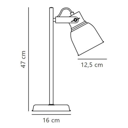 Nordlux - Настільна лампа ADRIAN 1xE27/25W/230V
