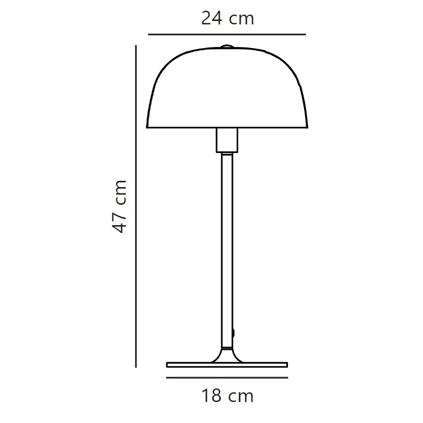 Nordlux - Настільна лампа CERA 1xE14/40W/230V золотий