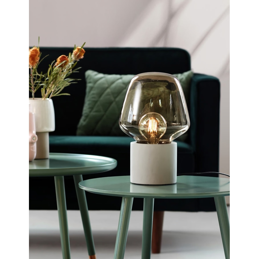 Nordlux - Настільна лампа CHRISTINA 1xE27/25W/230V бетон/чорний