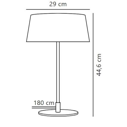 Nordlux - Настільна лампа CLASI 3xE14/10W/230V