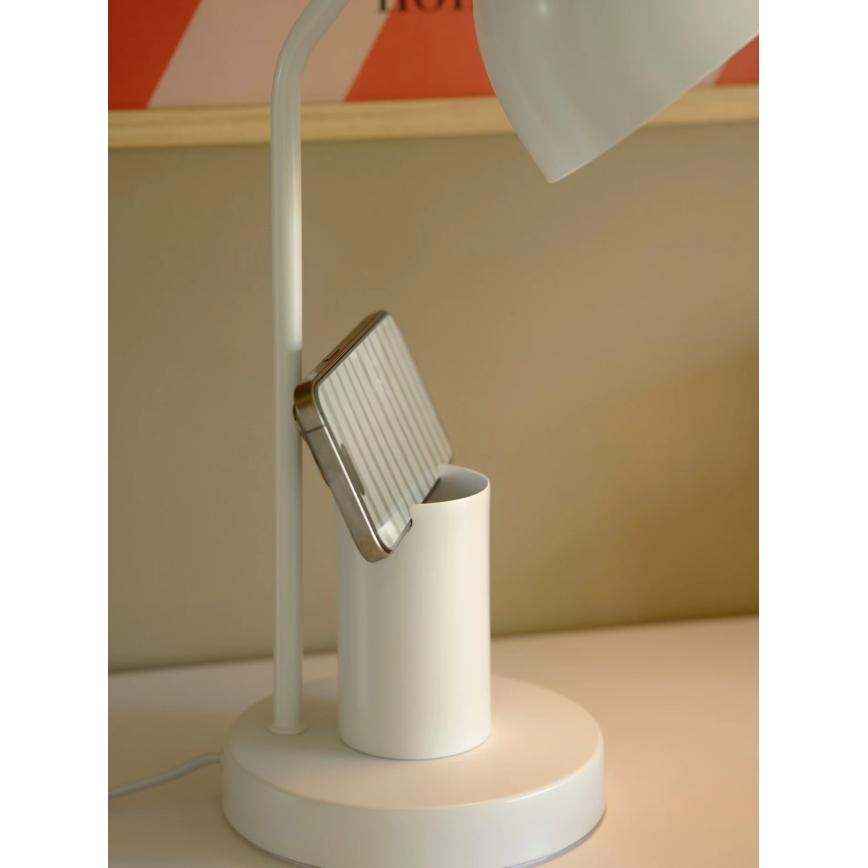 Nordlux - настільна лампа DEVONE 1xE27/15W/230V біла
