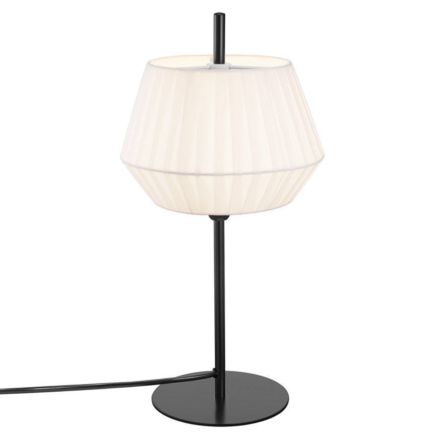 Nordlux - Настільна лампа DICTE 1xE14/40W/230V білий/чорний