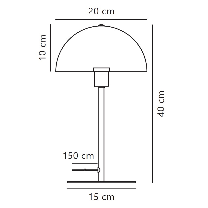 Nordlux - Настільна лампа ELLEN 1xE14/40W/230V білий