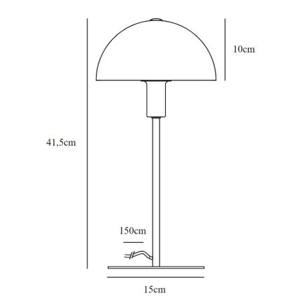 Nordlux - Настільна лампа ELLEN 1xE14/40W/230V золотий/білий