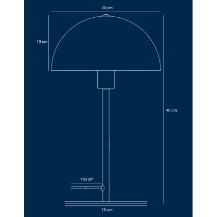 Nordlux - Настільна лампа ELLEN 1xE14/40W/230V золотий/чорний