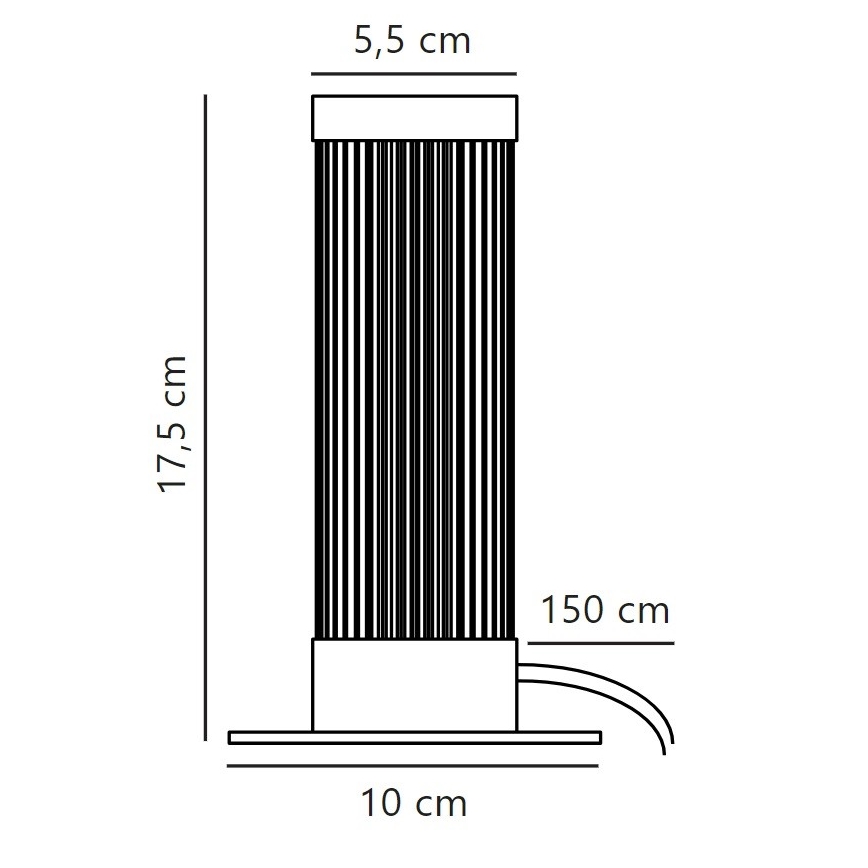 Nordlux - Настільна лампа GALLOWAY 1xE27/40W/230V