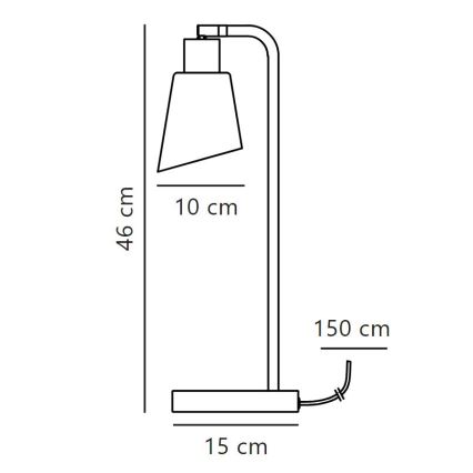 Nordlux - Настільна лампа MOLLI 1xE14/25W/230V