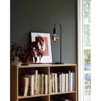 Nordlux - Настільна лампа PACO 1xE27/25W/230V чорна