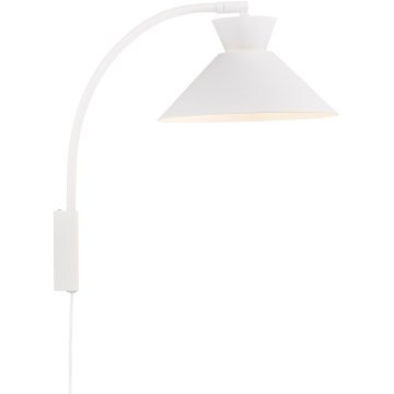 Nordlux - Настінна лампа DIAL 1xE27/40W/230V білий