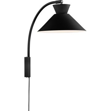 Nordlux - Настінна лампа DIAL 1xE27/40W/230V чорний