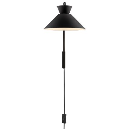 Nordlux - Настінна лампа DIAL 1xE27/40W/230V чорний