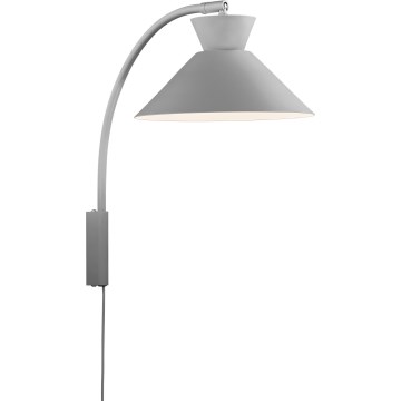 Nordlux - Настінна лампа DIAL 1xE27/40W/230V сірий
