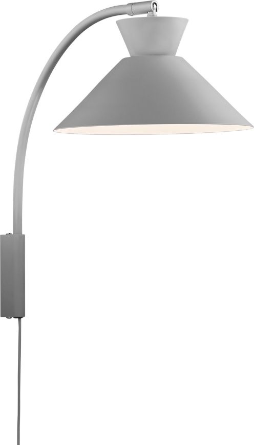 Nordlux - Настінна лампа DIAL 1xE27/40W/230V сірий