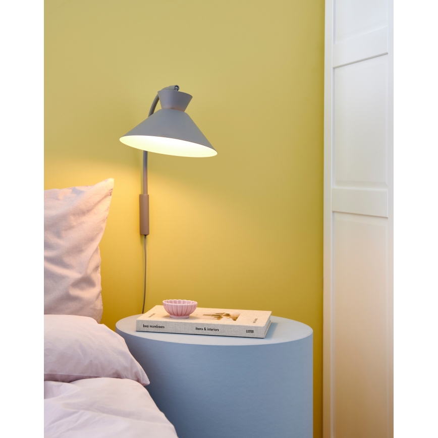 Nordlux - Настінна лампа DIAL 1xE27/40W/230V сірий
