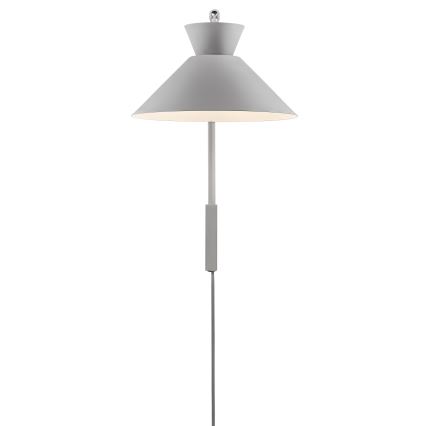 Nordlux - Настінна лампа DIAL 1xE27/40W/230V сірий
